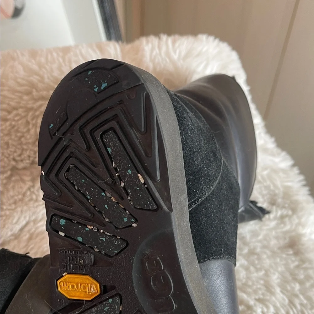 UGG Black Winter Boots with Buckle